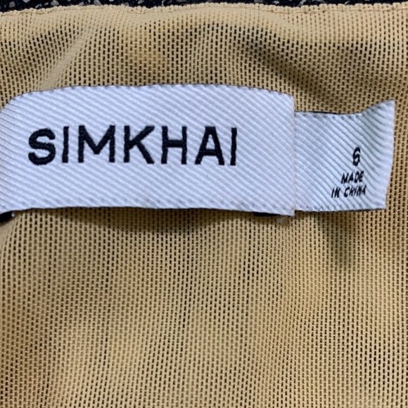 SIMKHAI Dalila Women's Lace Bustier Top- Black Size 6 - Picture 8 of 8